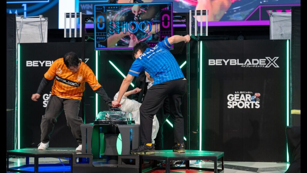 MGr選手がシュートする瞬間